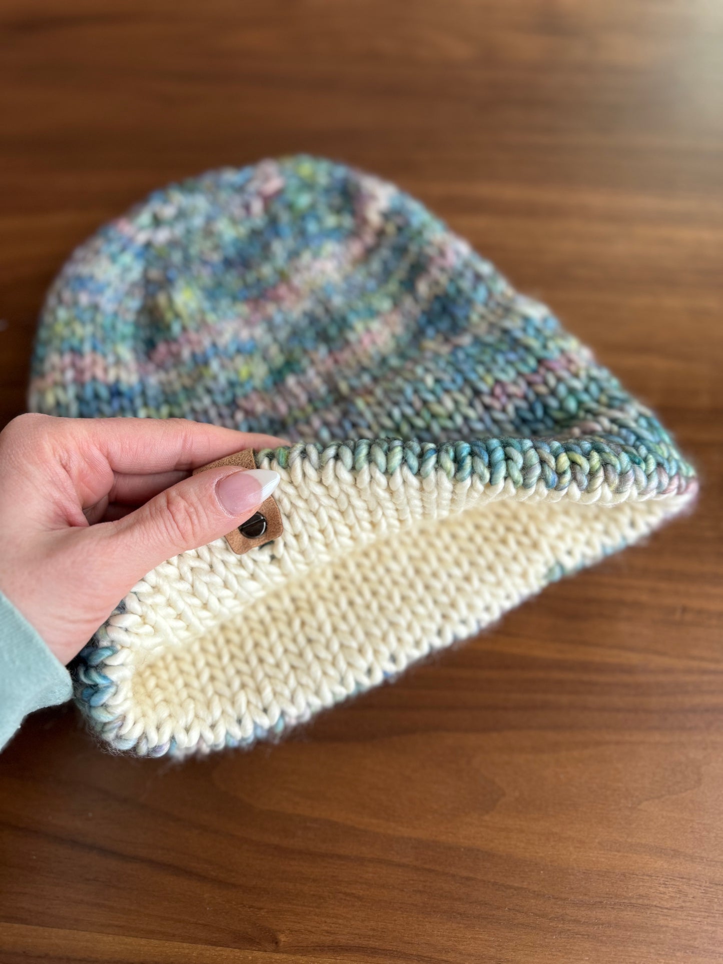 Luxury Adult Jake Beanie in Arapey and Natural