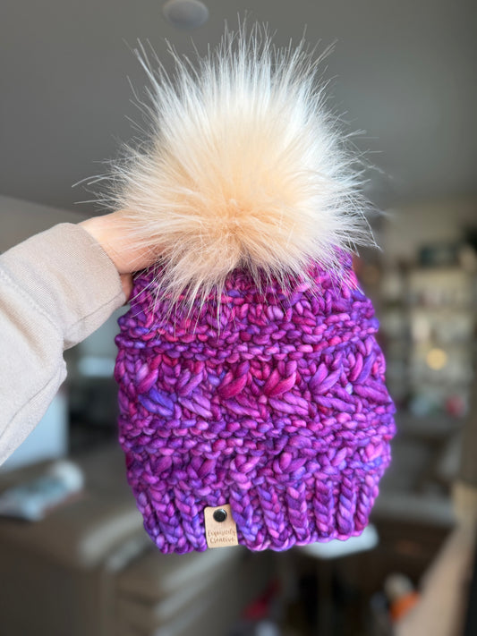 Adult Luxury Penny Toque in Baya Electrica