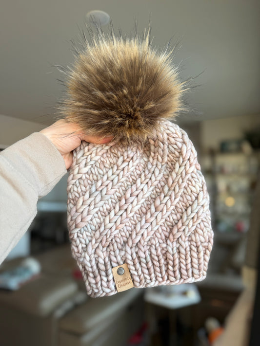 Adult Luxury Estuary Beanie in Whole Grain