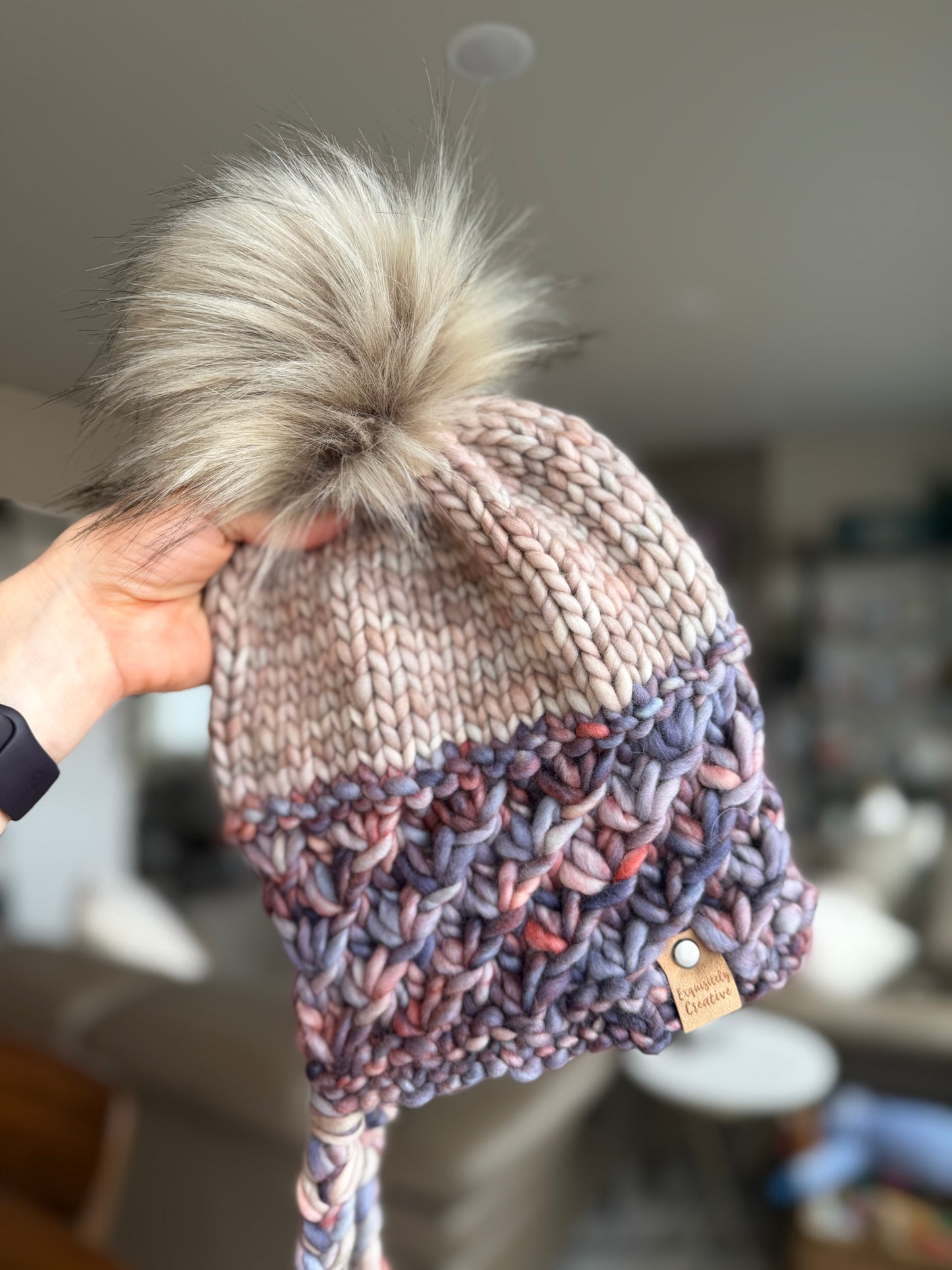 Luxury Adult Winter Crush Chapeau in Plumaje and Whole Grain