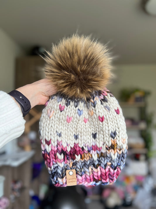 Luxury Adult Winterfell Beanie in Grindelwald in Winter and Fog