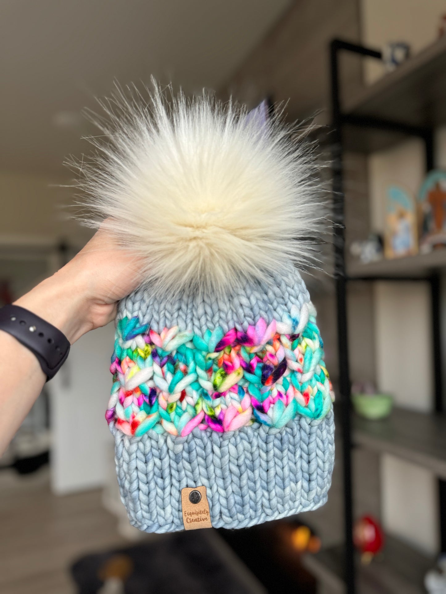 Luxury Adult Fleurish Beanie in Cosmos and Anything's Possible