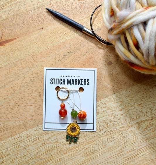 Stitch Marker | Progress Keepers | Knitting Notions | Place Holders | Fall Stitch Markers