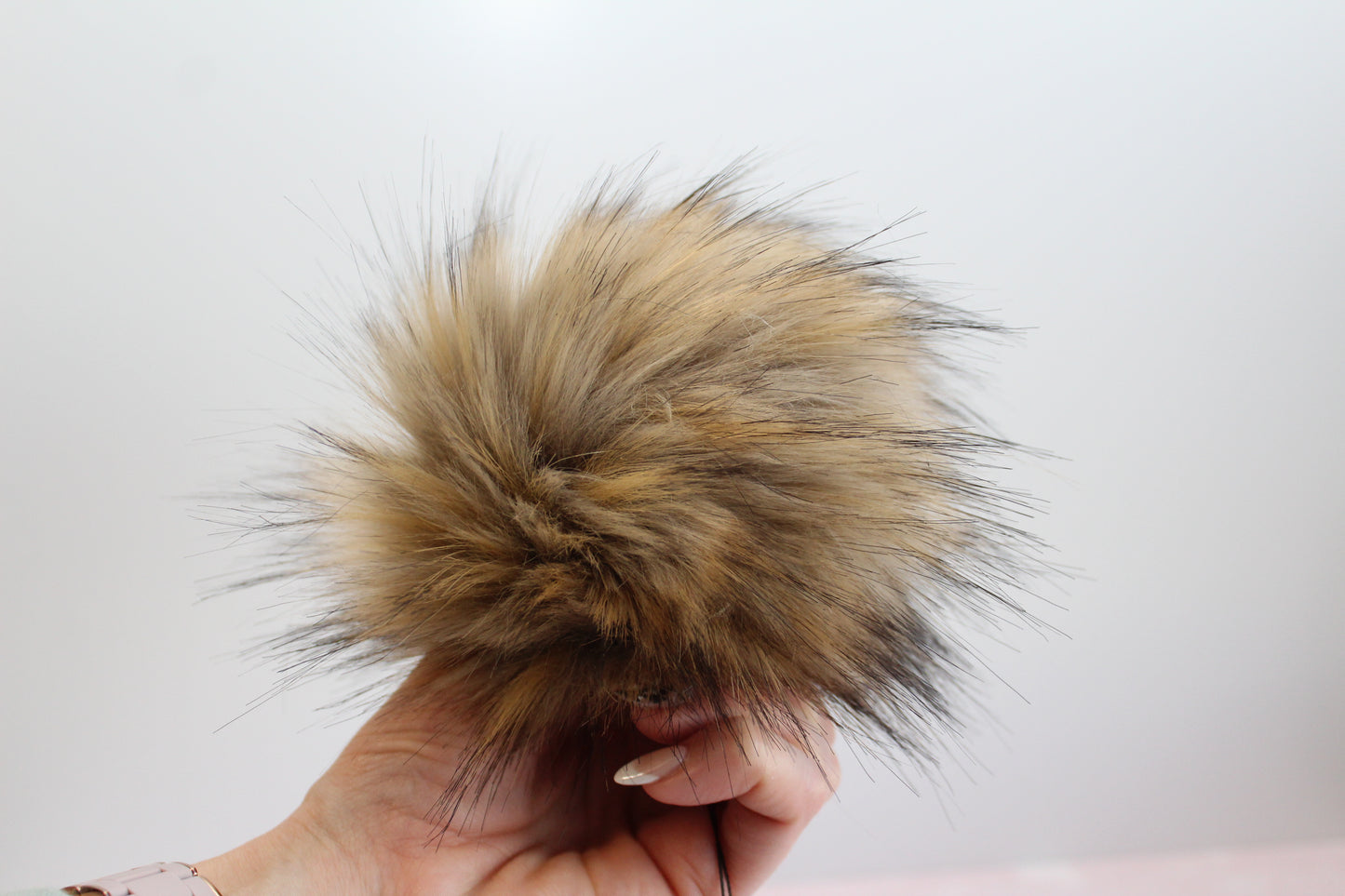 Fawn Faux Fur Pom